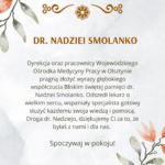 Kondolencje – Bliskim Nadziei Smolanko