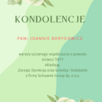 Kondolencje 🎕 Joannie Borysiewicz